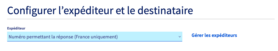 envoi SMS