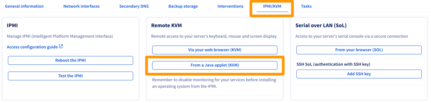 Java KVM Access