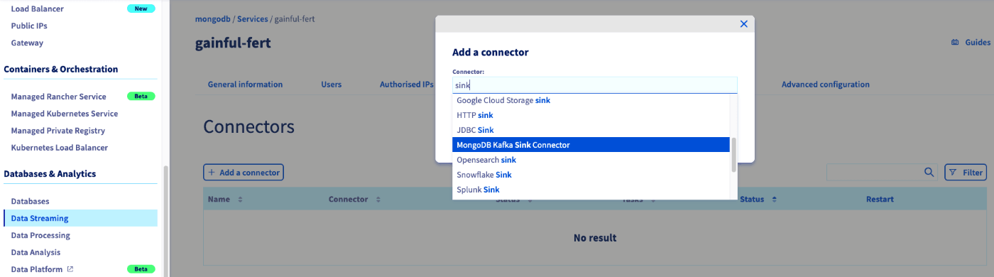 Kafka Connect Connector