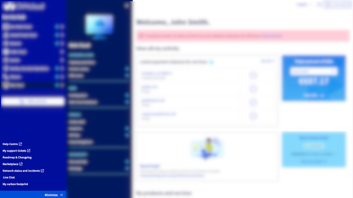 área de cliente - accesos directos adicionales