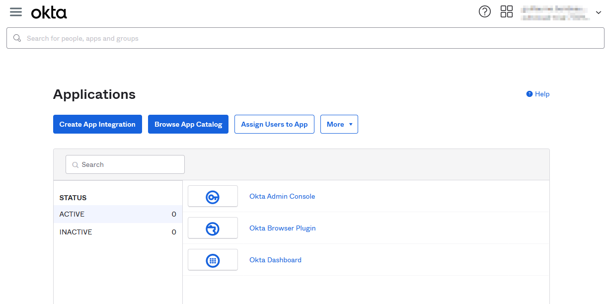 Ajouter une application SAML, étape 1