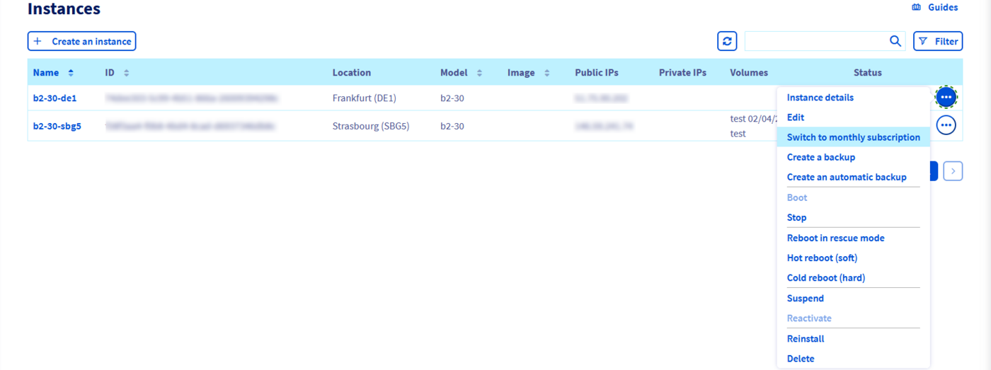 Change billing calculation