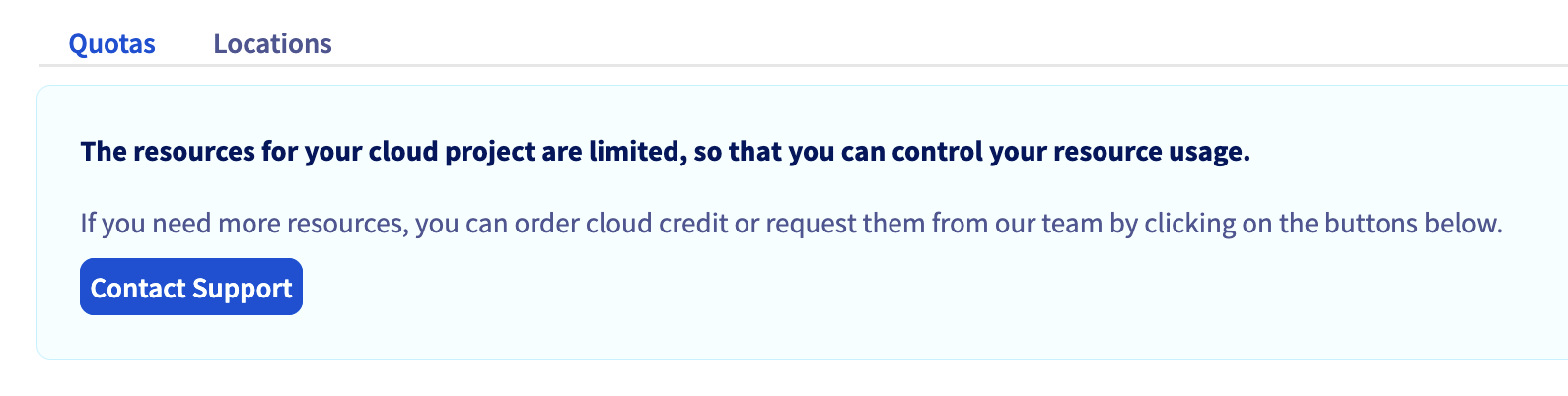 Contacter le support