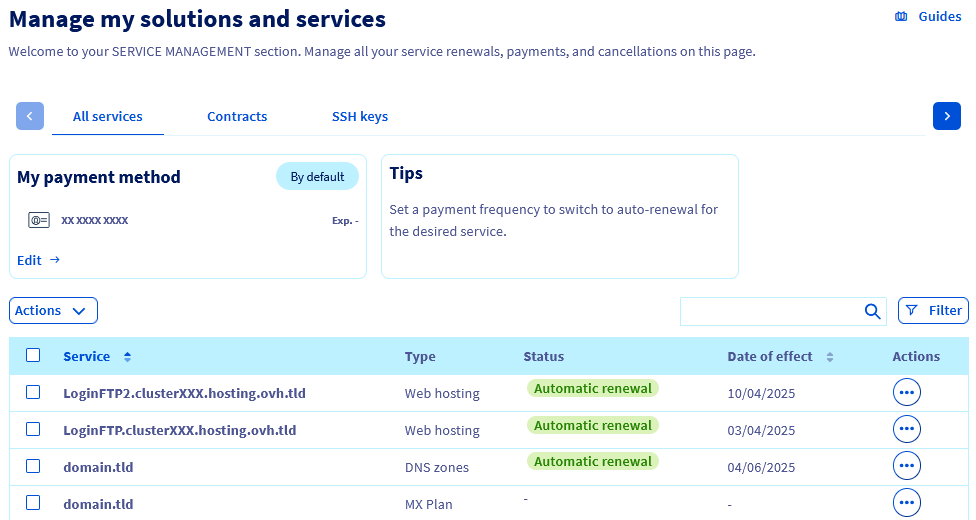 Le mie offerte e servizi