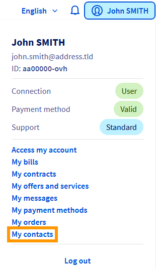 Gestione dei contatti