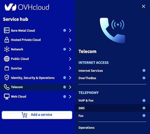 Spazio Cliente Telecom SMS