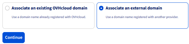 Add external domain