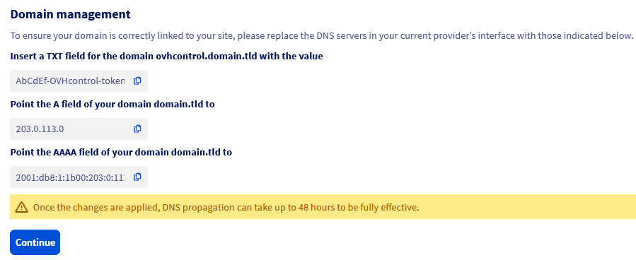 Add external domain