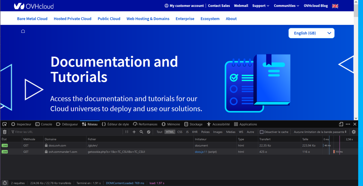 Analisi di rete Firefox