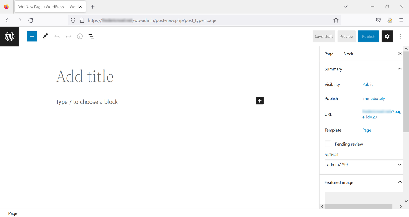 WordPress - Pagine, Gutenberg page builder