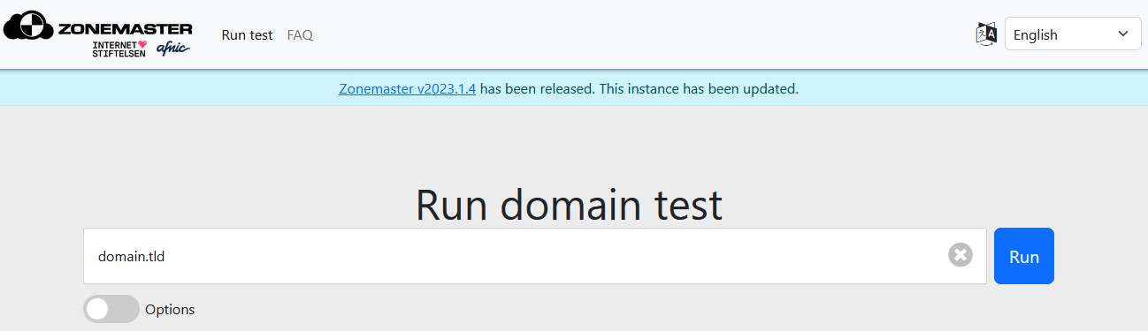 Zonemaster input form