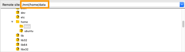 tryb ratunkowy SFTP zdalnej lokalizacji
