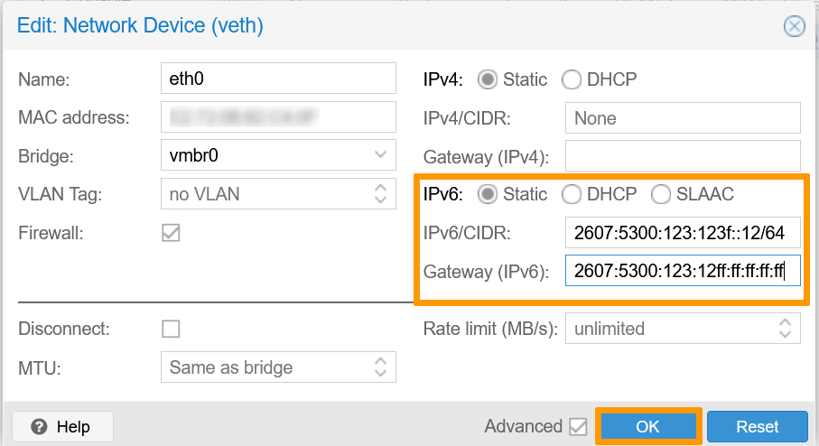 container configuration