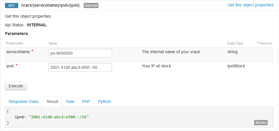 GET ipv6 call