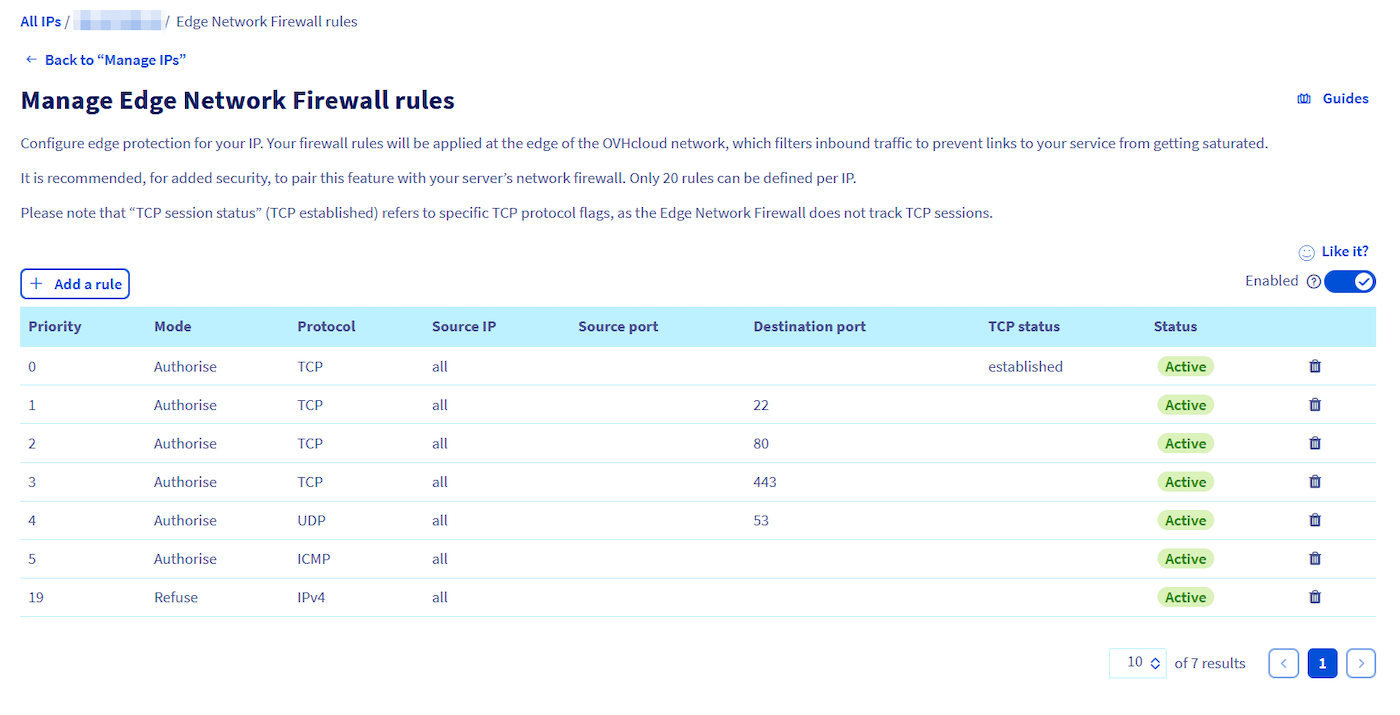 Exemple de configuration