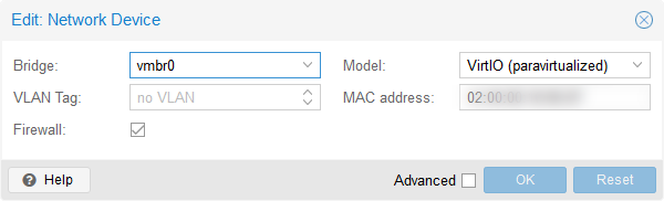 otworzyć urządzenie sieciowe