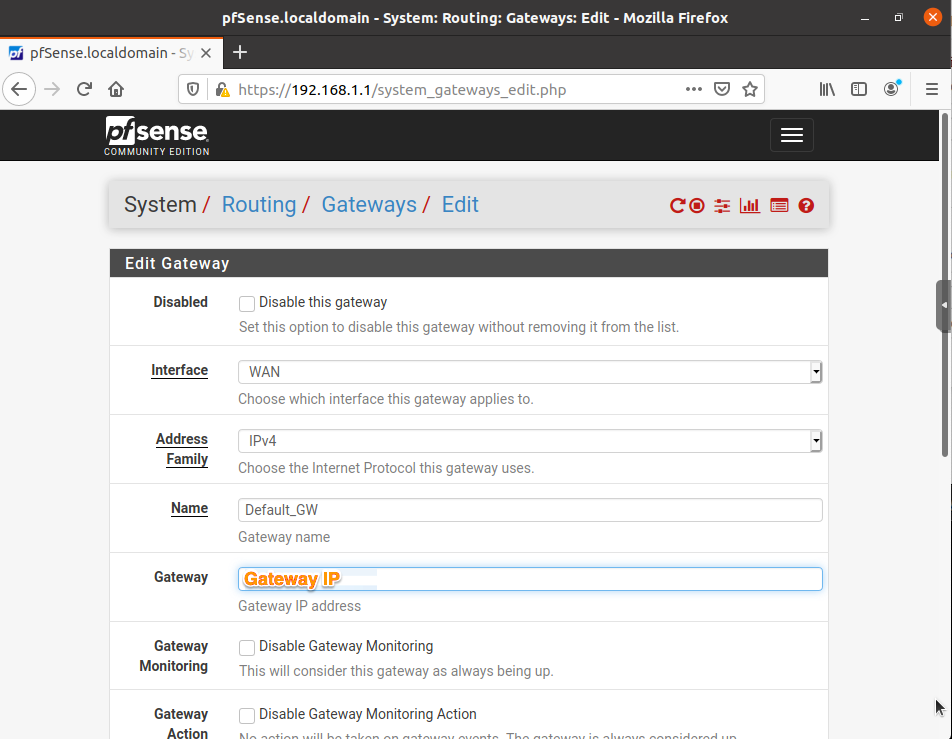 Configuration pfSense 10
