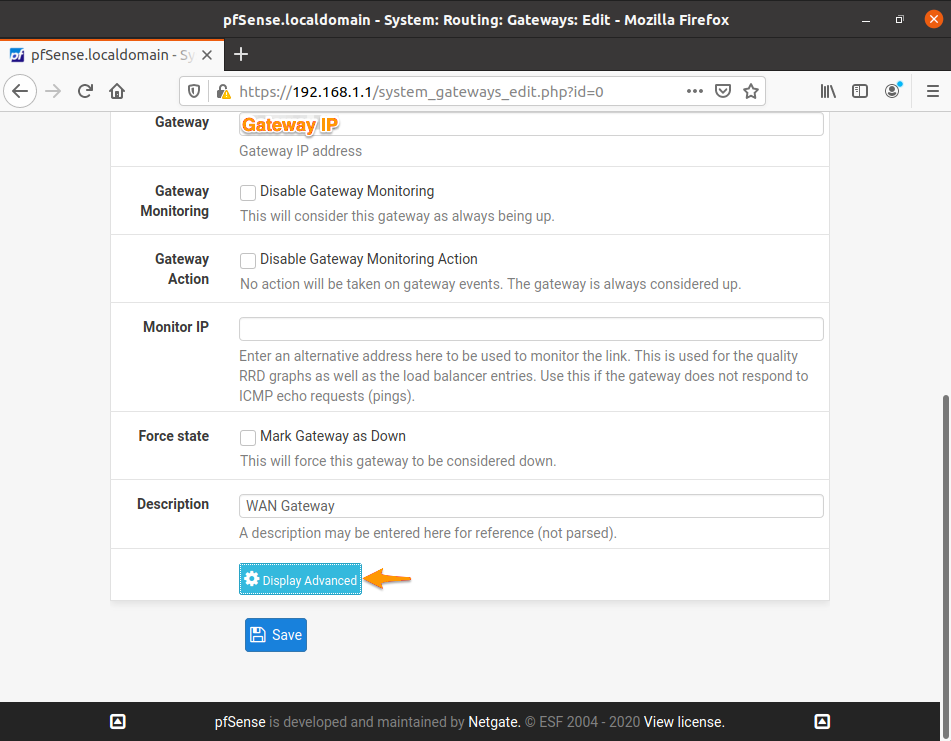 Configuration pfSense 11