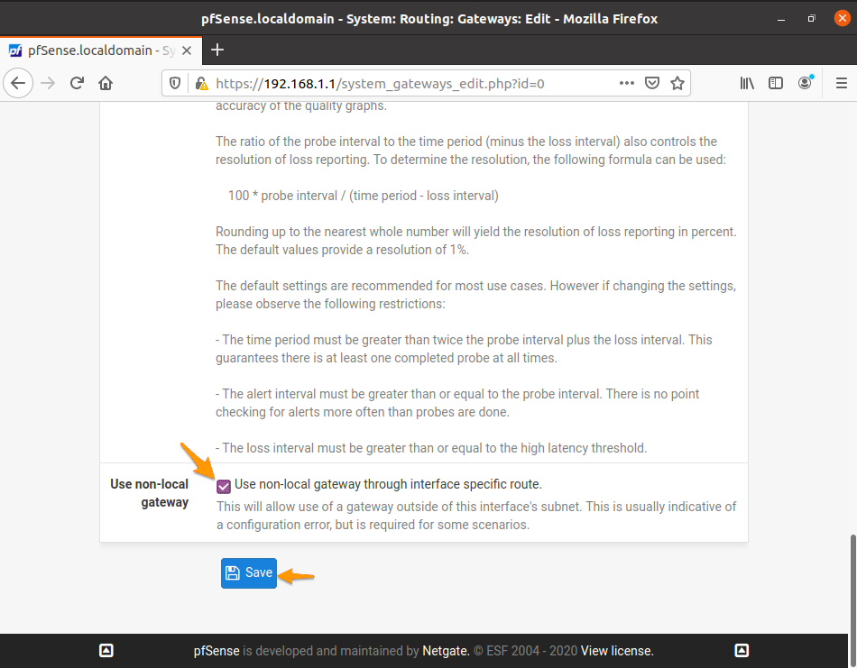 Configuration de pfSense 12