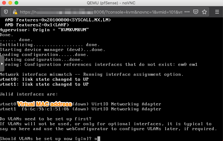 Configuration pfSense 2