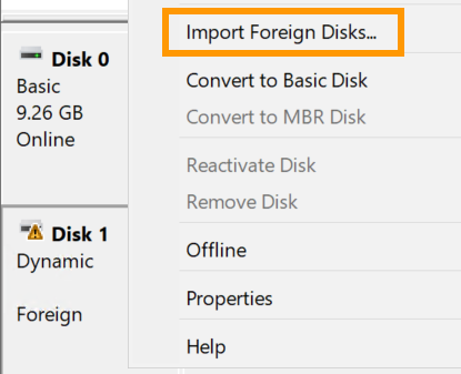 Gestione dischi Windows