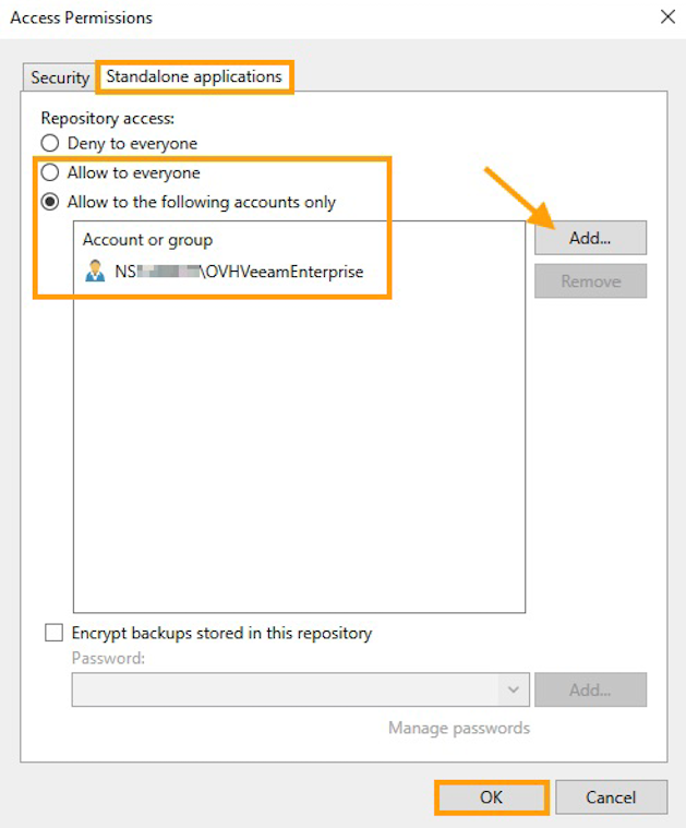 Backup repository - standalone applications