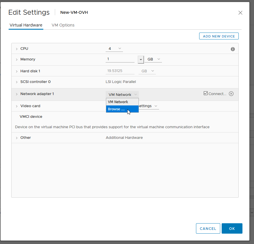 VLAN for SDDC