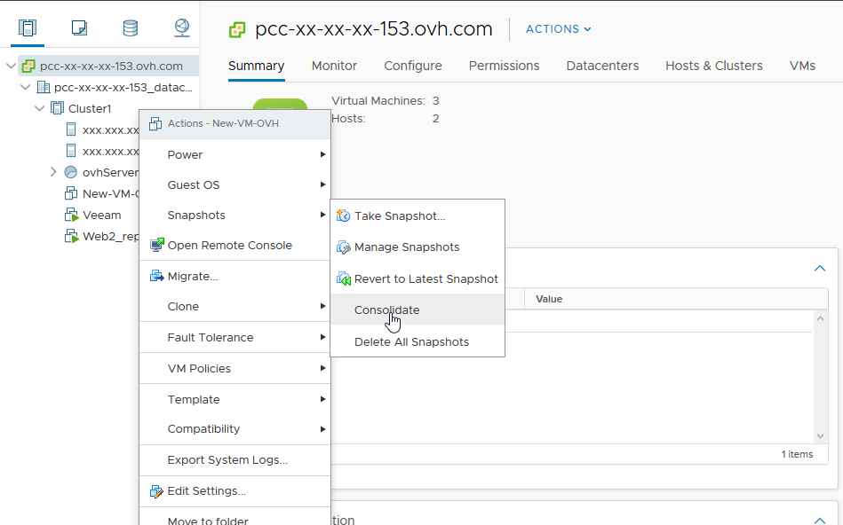 consolidate snapshots