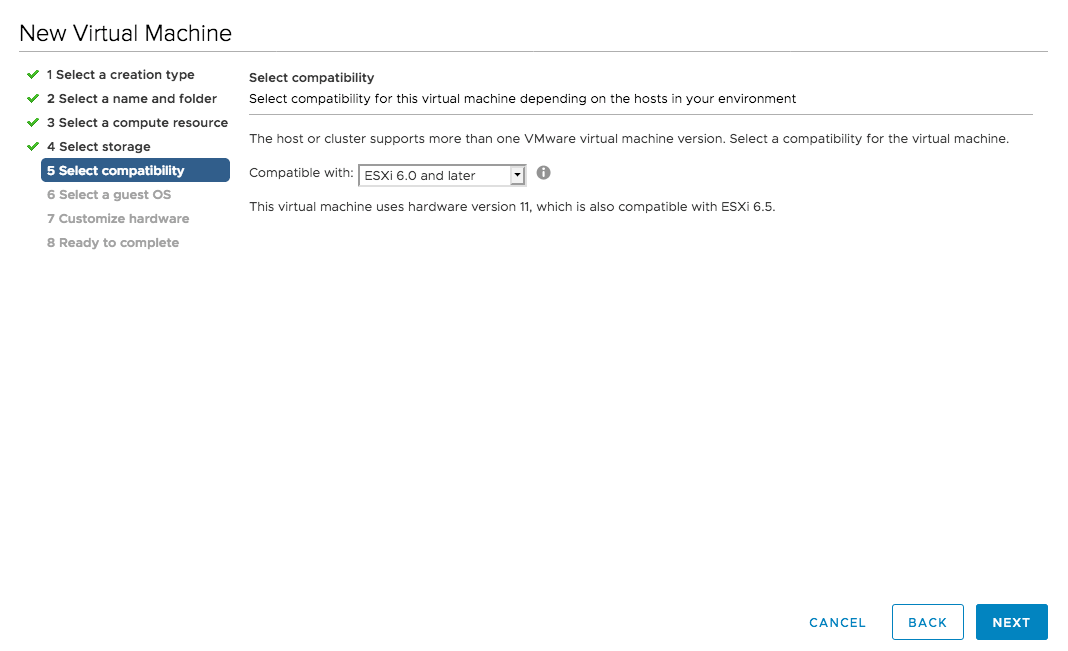 Auswahl der Kompatibilität