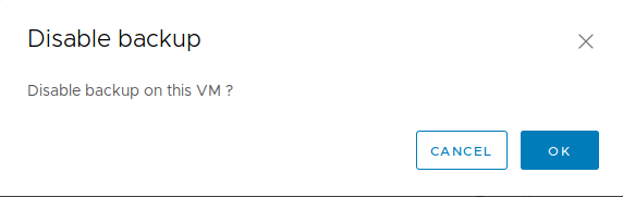 Confirmation de désactivation