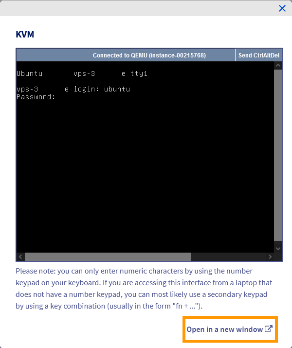 Connecting to KVM