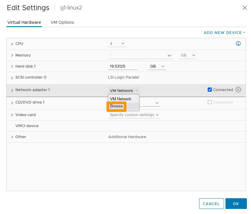 03 Connect Network Card to Segment 02
