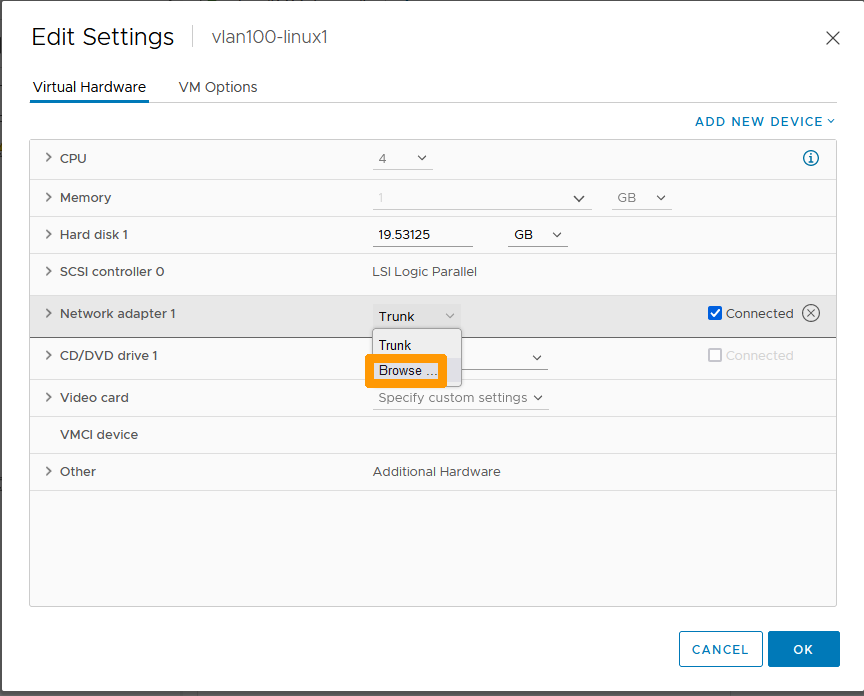 08 connect VM to VLAN segment 02