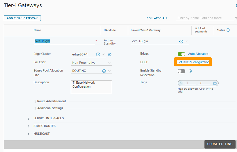 02 Attach DHCP to OVHT1 GATEWAY 03