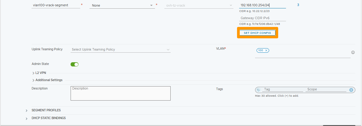 04 Configure DHCP fo VLAN SEGMENT 02