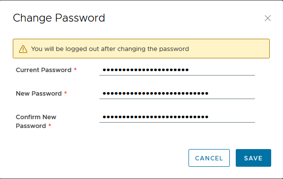 Change password