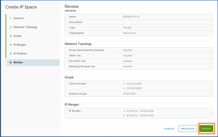 Public VCF as-a-Service Networking IP Spaces 06