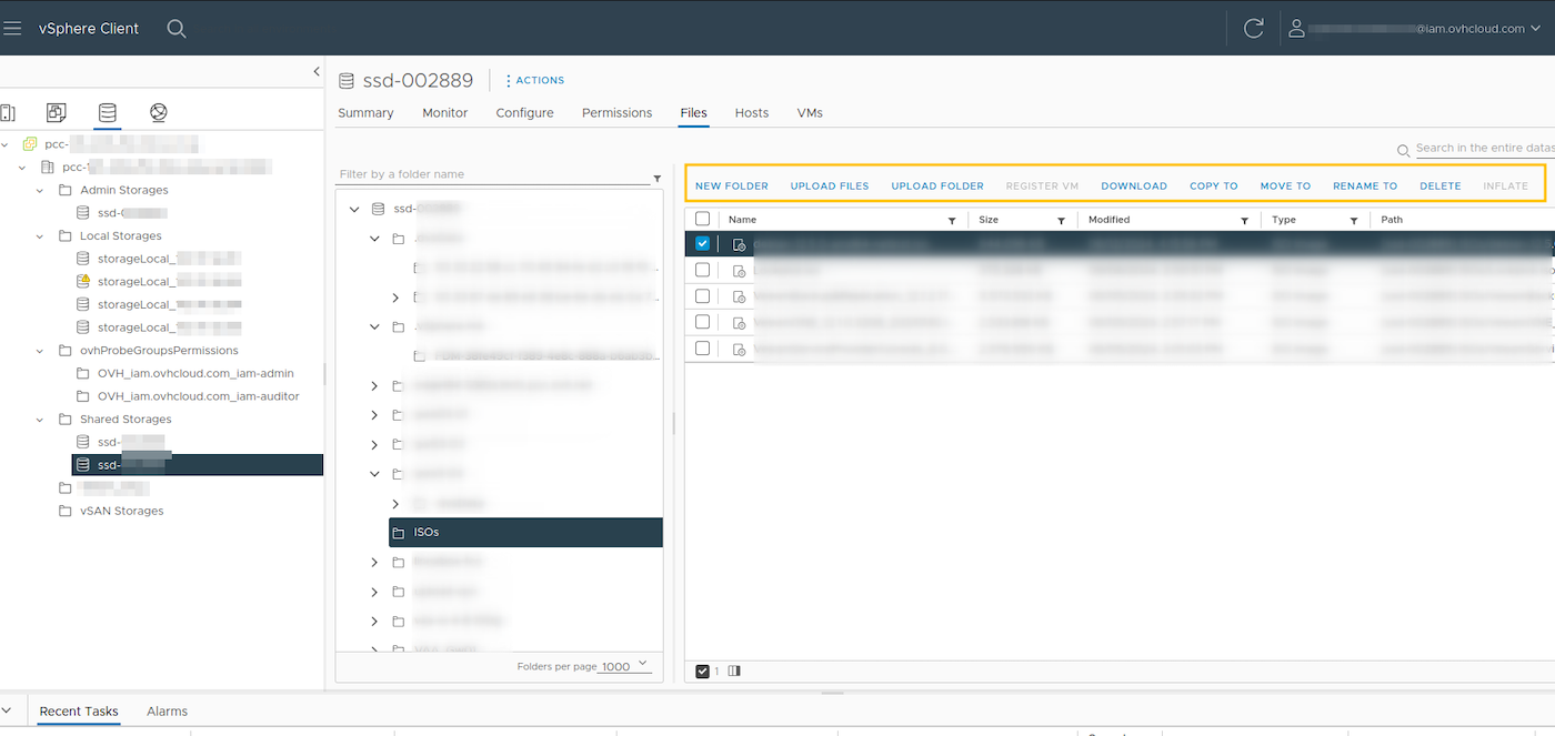 Datastore Upload - Files