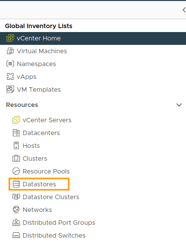vSphere Global Inventory Datastore