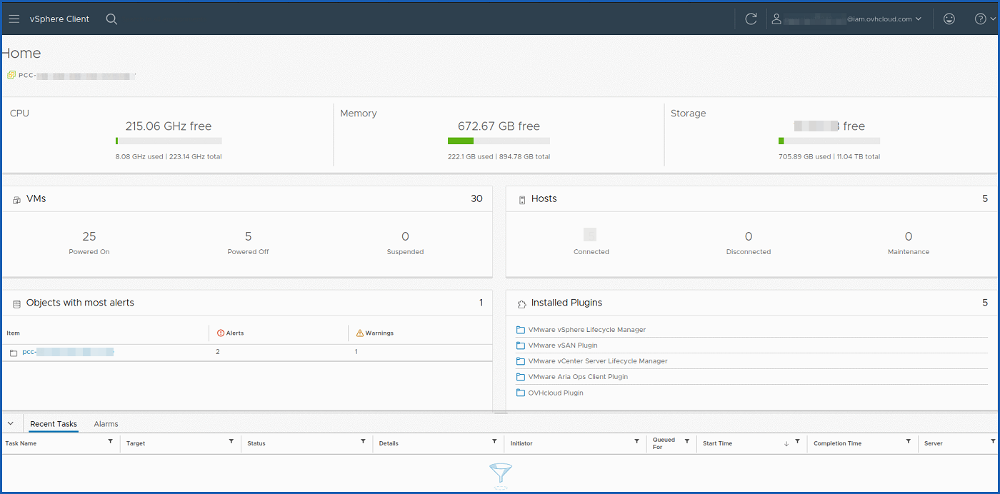 Logging in to vSphere HTML5