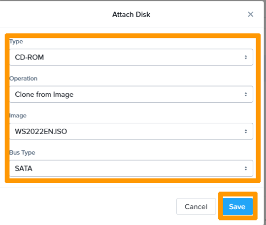 Creating a virtual machine - Step 5