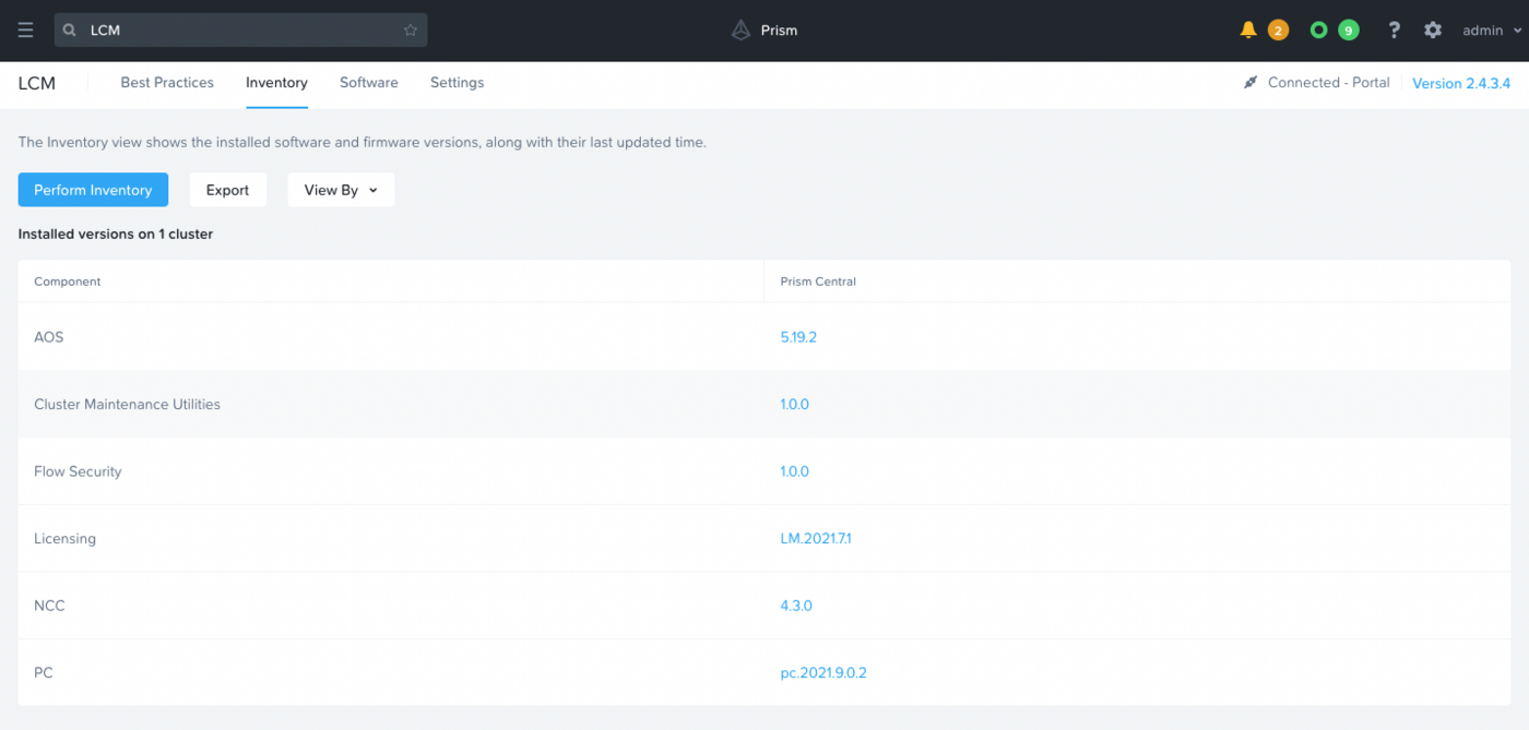 Up-to-date Nutanix cluster