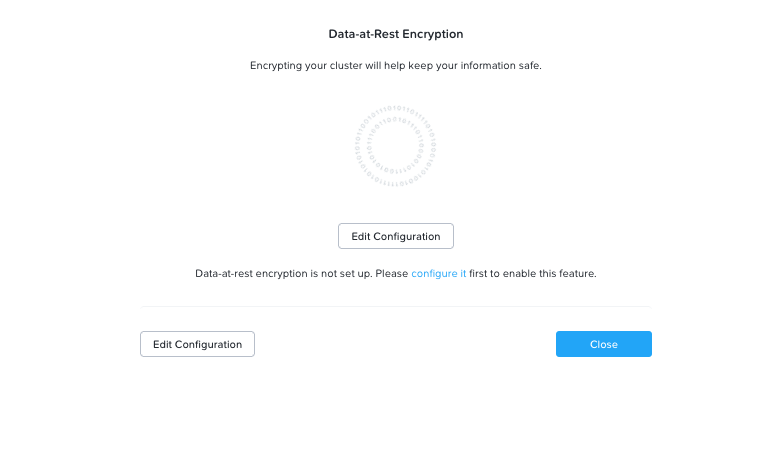 Data at rest encryption