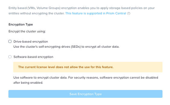 Encryption type 