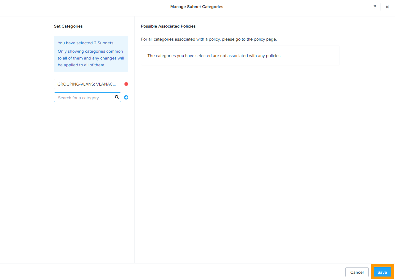 Add Category to subnet 05