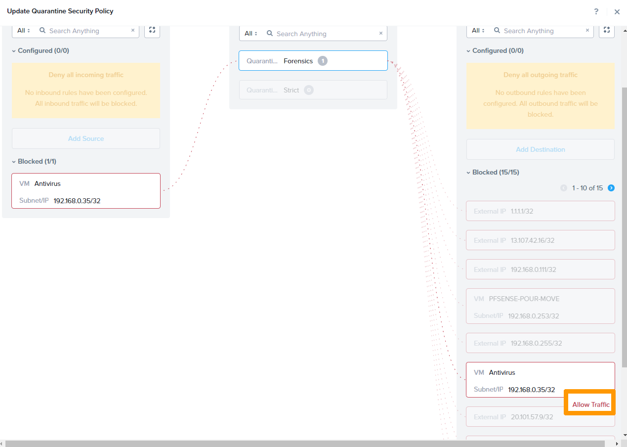 Configure Quarantine 11