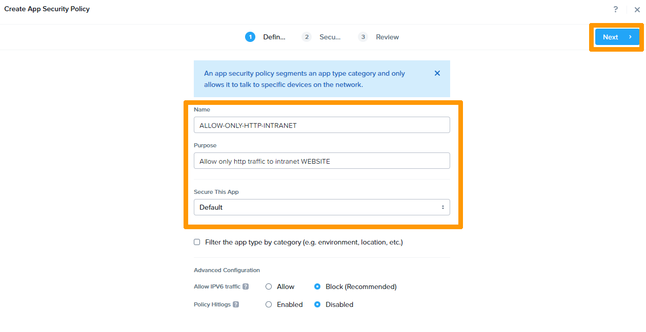 Create Application Rule 04