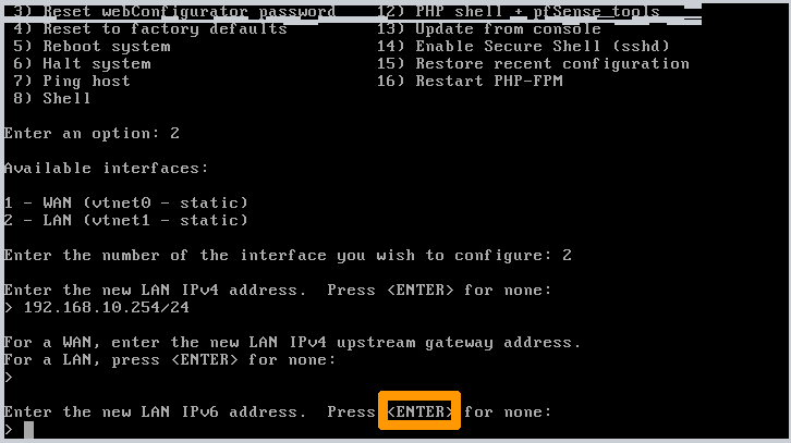 Configure pfsense 17