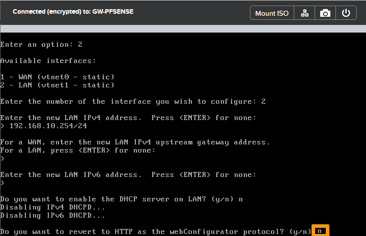 Configure pfsense 19