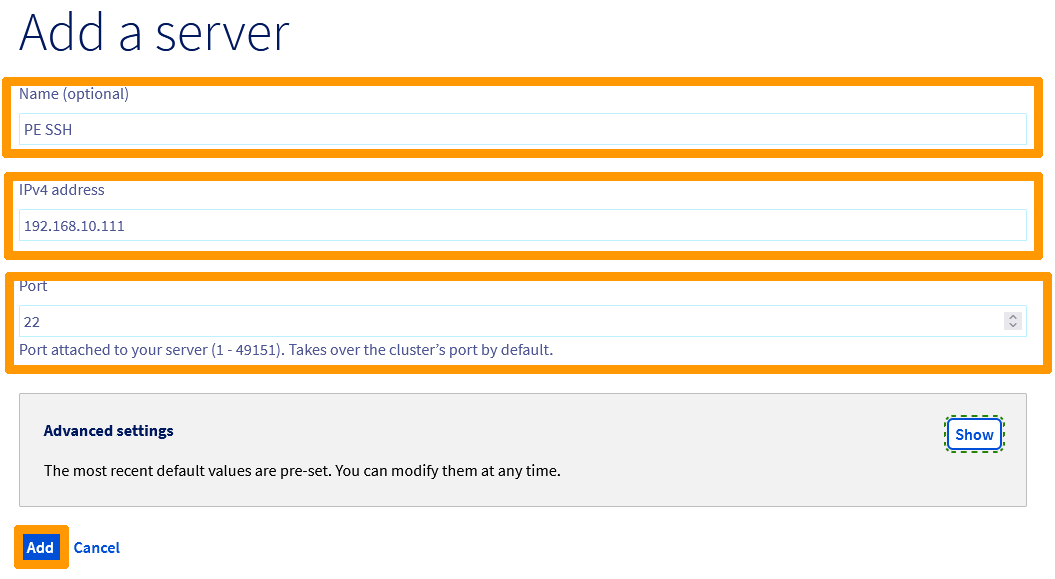 01 Add ssh PE on Load Balancer 05